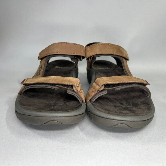 Teva Marston Sandals Men's Size 8 Brown Leather River Active Sport Sandals - Picture 2 of 12
